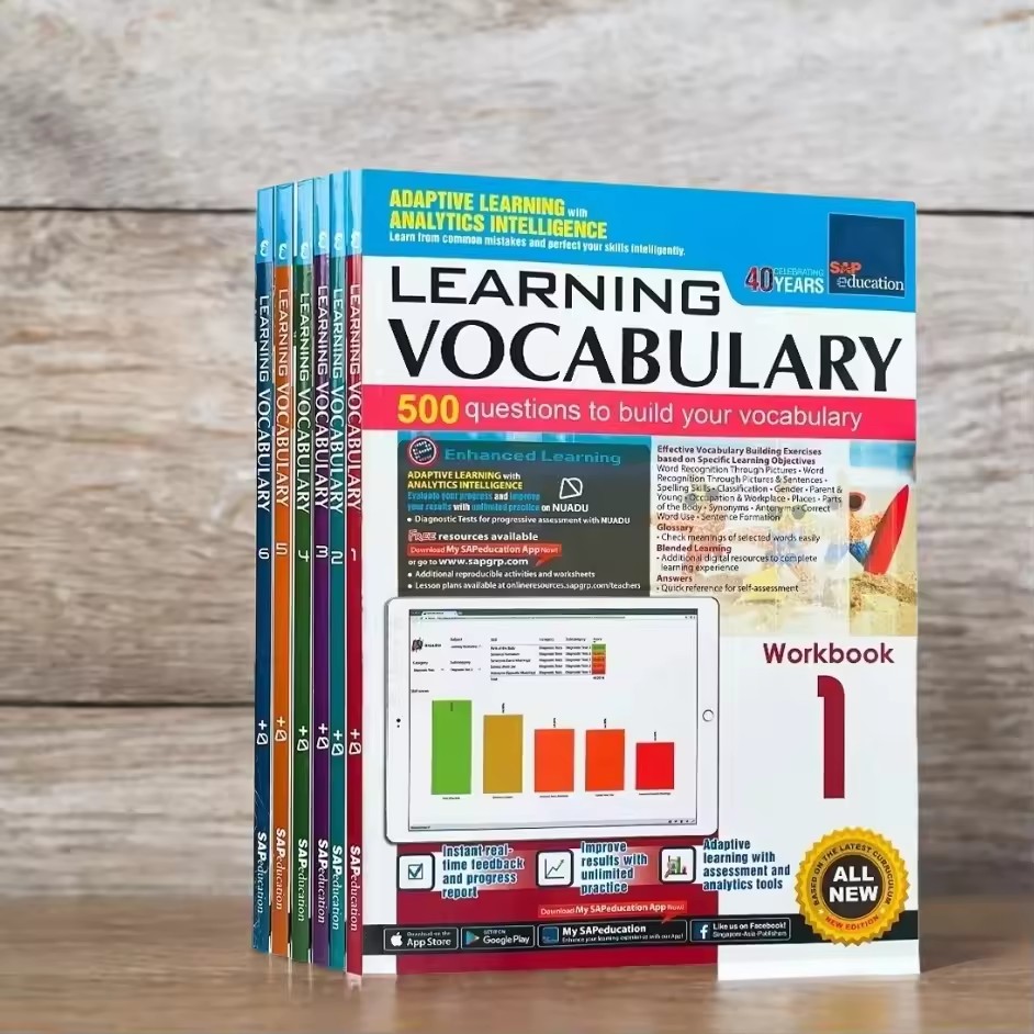 Kids Education In Singapore - หนังสือเรียนภาษาอังกฤษสำหรับเด็กชั้นประถมศึกษาปีที่ 1-6 ของแซป เอดูเคชั่น หนังสือฝึกเขียนภาษาอังกฤษสำหรับเด็ก หนังสือเรียนแบบโฮมสคูล