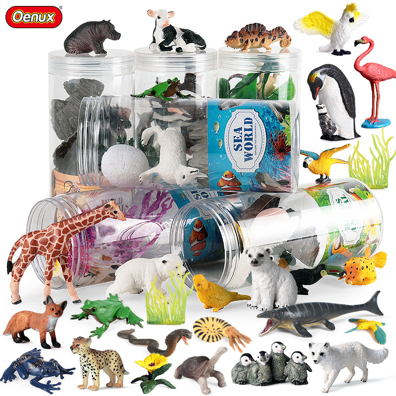Kids Without Education - Oenux Miniature สัตว์ชุด Wild Sealife ฟาร์มไดโนเสาร์