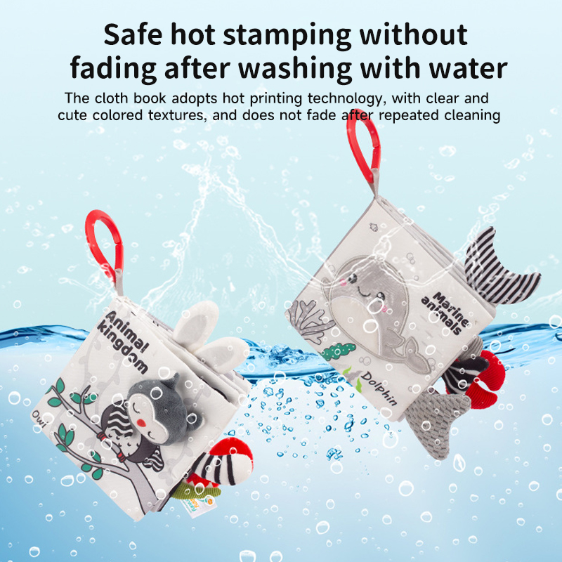 Kids Education Music - เด็ก Montessori Early การศึกษาสัตว์หางหนังสือเด็กปฏิสัมพันธ์การตรัสรู้การเรียนรู้หนังสือเด็กความรู้ความเข้าใจหนังสือของเล่น
