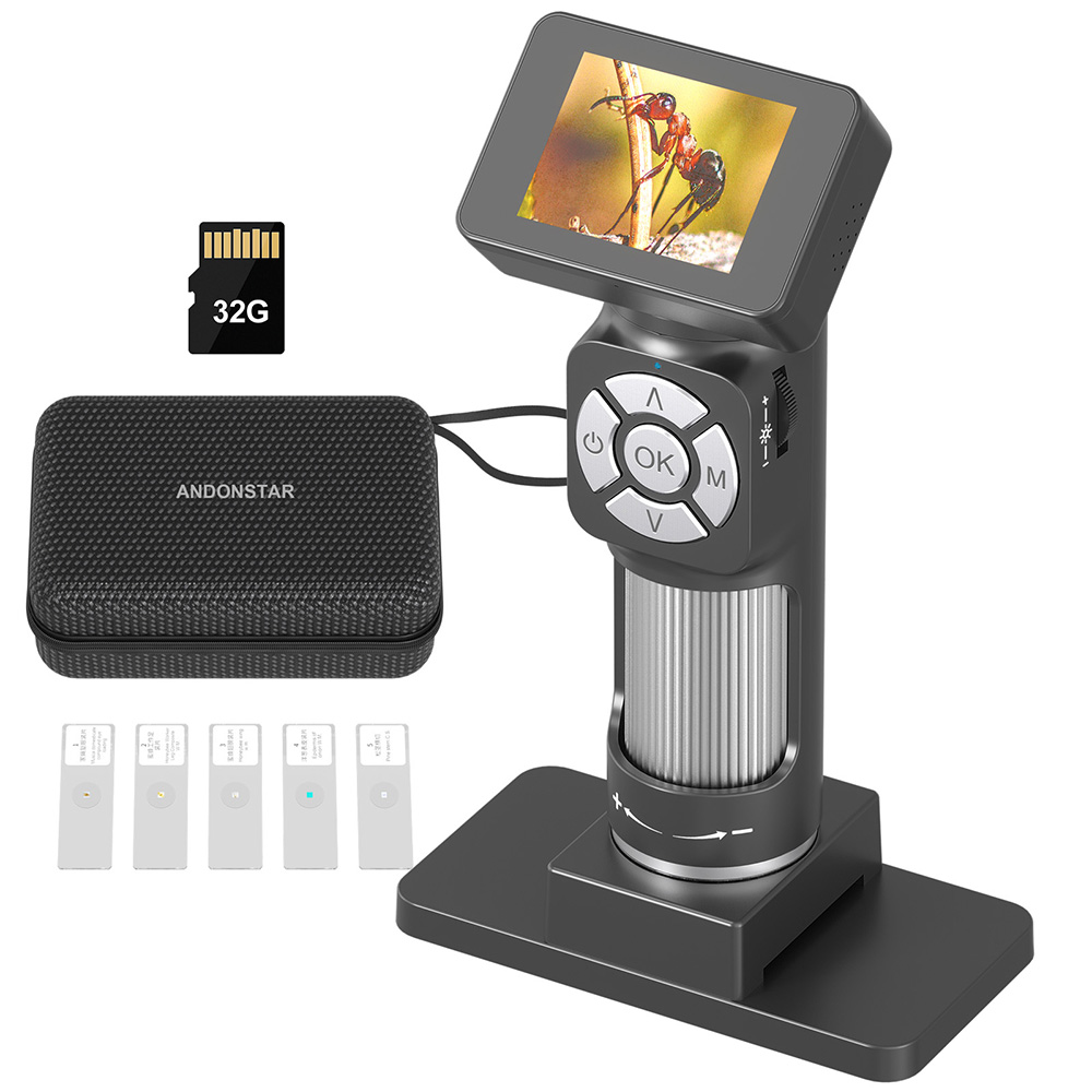 Kids Definition Of Education - Andonstar กล้องจุลทรรศน์ดิจิทัลสำหรับเด็กแบบ USB 50x-500x ใหม่ AD112