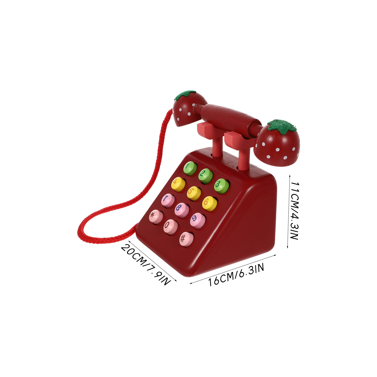 โทรศัพท์ไม้จำลองสไตล์วินเทจ ขอ - Kids Education Phone บทวิจารณ์และราคา