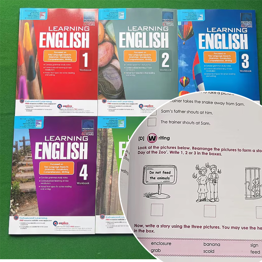 หนังสือ 1 เล่ม หนังสือเรียนภาษ - Kids Education In Singapore บทวิจารณ์และราคา