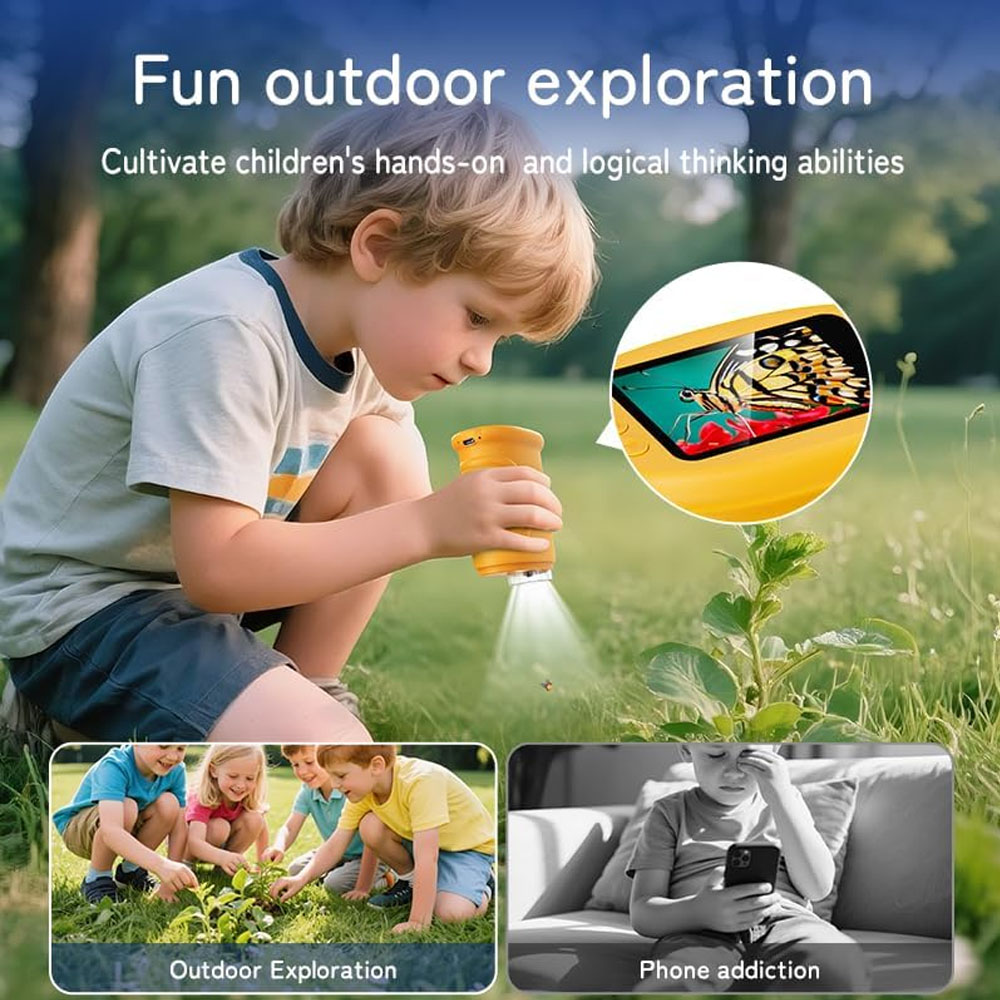 กล้องจุลทรรศน์พกพา 1000X สำหรั - Kids Definition Of Education บทวิจารณ์และราคา