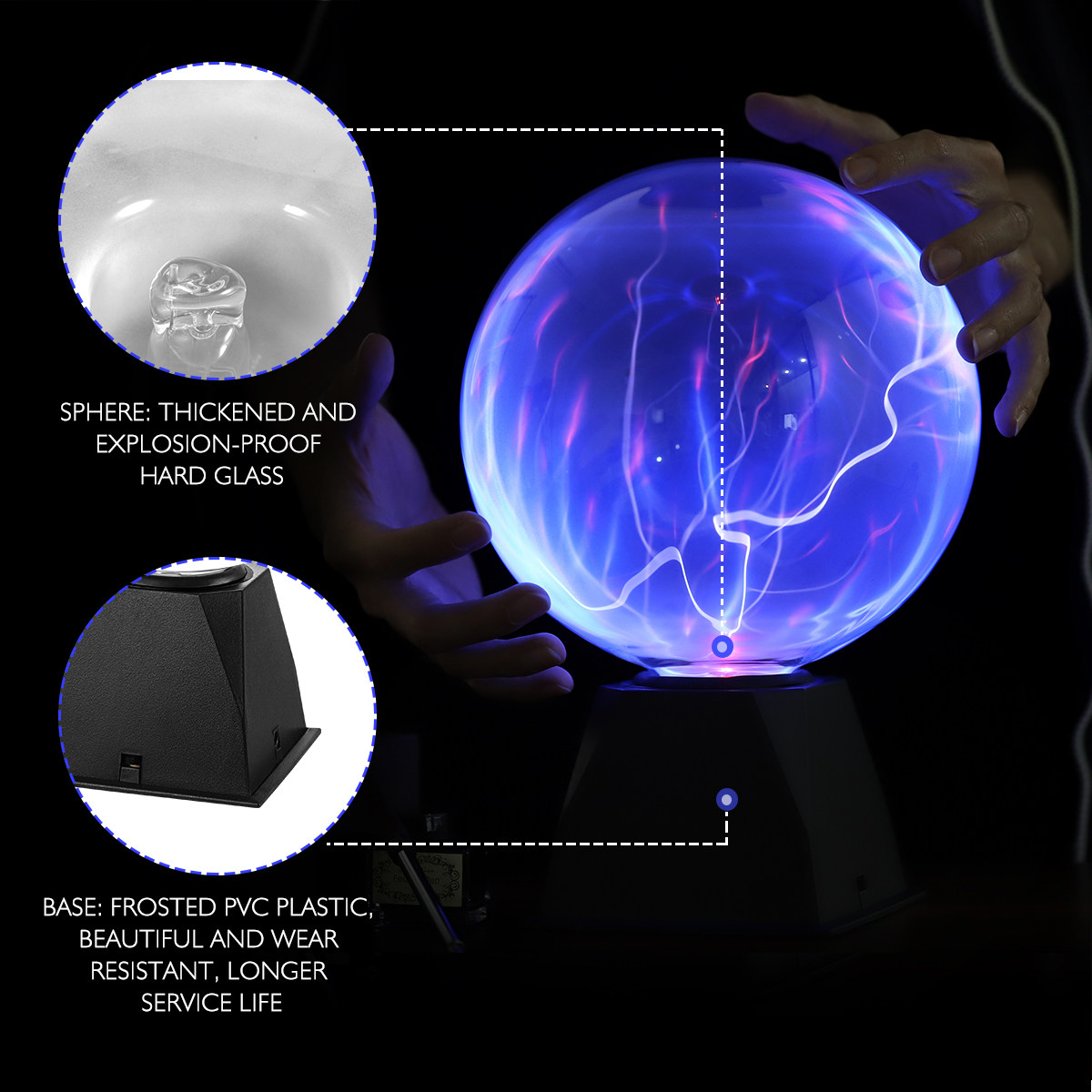 โคมไฟพลาสมาทรงกลมขนาด 8 นิ้ว ส - Globe Interactive Light บทวิจารณ์และราคา