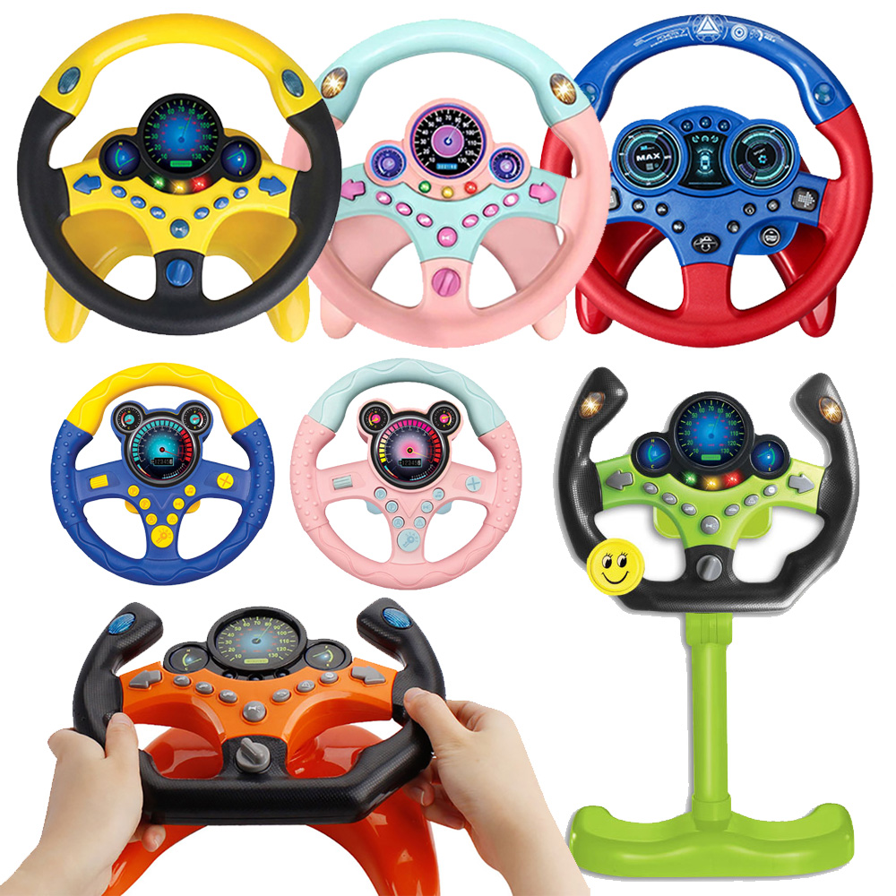 จําลองไฟฟ้าพวงมาลัยของเล่นแสงแ - Kids Education Phone บทวิจารณ์และราคา