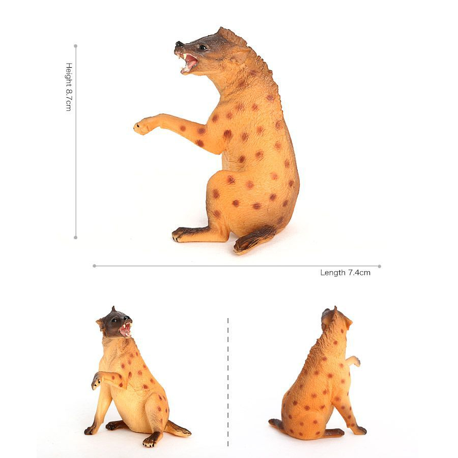 สมจริงพลาสติกสัตว์ป่า Hyena,Ma - Kids Education Picture บทวิจารณ์และราคา
